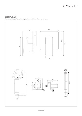 System wannowy podtynkowy PARMA SYSPMW01CR